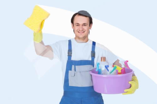 Safe working practices during carpet cleaning in an occupied property
