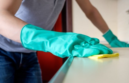 Charity donation of reusable items as part of carpet cleaning sustainability